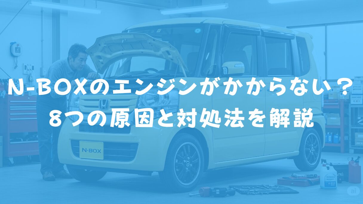N-BOXのエンジンがかからない?8つの原因と対処法を解説